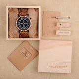 BOBO BIRD New Arrival Wooden WristWatch Led Display Digital Mens Watch Unique Night Vision 4 colors Available