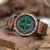 BOBO BIRD New Arrival Wooden WristWatch Led Display Digital Mens Watch Unique Night Vision 4 colors Available