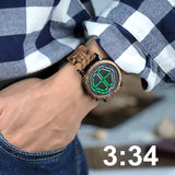 BOBO BIRD New Arrival Wooden WristWatch Led Display Digital Mens Watch Unique Night Vision 4 colors Available