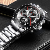 2017 New Fashion LIGE Mens Watch Men Full Steel Business Watch Date Chronograph Quartz-watch Male Gifts Clock Relogio Masculino-WATCHS-FOREVER KRN