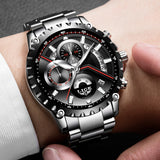 2017 New Fashion LIGE Mens Watch Men Full Steel Business Watch Date Chronograph Quartz-watch Male Gifts Clock Relogio Masculino-WATCHS-FOREVER KRN