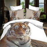 Medusa 3d lion/tiger bedding set duvet/doona cover bed sheet pillow cases 4pcs bed linen set,queen size-COBERTOR-FOREVER KRN