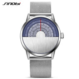 Fashion Creative Top Luxury brand Quartz Watch Men Unisex Casual Stainless steel Mesh Band Clock Male Wristwatch relogio Date-WATCHS-FOREVER KRN