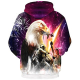 ConMotion Eagle Soldier Print Fashion Hooded Sweatshirt Women Men Women Casual Hoodies-SUDADERAS-FOREVER KRN