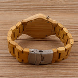 BOBO BIRD E03 Bambooo Wooden WristWatch Mens Kisai Wood Led Watch Unique Night Vision Full Bamboo Clock With Box