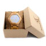 BOBO BIRD E03 Bambooo Wooden WristWatch Mens Kisai Wood Led Watch Unique Night Vision Full Bamboo Clock With Box