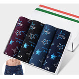 4 pcs/lot High Quality Plus Size Men Boxer Mod Casual Fashion Print Cueca Boxer Shorts Sexy Men's Underwear Calzoncillos Hombre-BOXER-FOREVER KRN