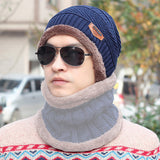 Fashion Winter Wool Fleece Neck Warmer Tube Scarf Face Mask Earmuffs Gorro Caps Knitted Hats Hood Beanie Balaclava Men Women-SCARF-FOREVER KRN