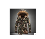 New 2017 Winter Mens Long Camo Jackets Extended Warm Parka Male Cotton Lined Longline Camouflage Coats Plus Size M-5XL Fur Hood-CHAMARRAS-FOREVER KRN