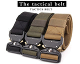 men Belt 2017 SWAT Combat Military Equipment Men Nylon Metal Buckle Knock Off Belts US Army Soldier Carry Waist Belt 125cm-CINTURONES-FOREVER KRN