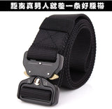 men Belt 2017 SWAT Combat Military Equipment Men Nylon Metal Buckle Knock Off Belts US Army Soldier Carry Waist Belt 125cm-CINTURONES-FOREVER KRN