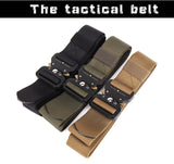 men Belt 2017 SWAT Combat Military Equipment Men Nylon Metal Buckle Knock Off Belts US Army Soldier Carry Waist Belt 125cm-CINTURONES-FOREVER KRN