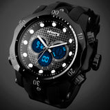 Mens Watches Top Brand Luxury INFANTRY Chronograph Sports Watch Analog-Digital Military Rubber Quartz Watch Relogio Masculino