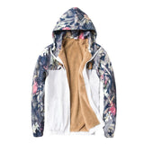 Grandwish Floral Bomber Jacket Men Hip Hop Slim Fit Flowers Pilot Bomber Jacket Coat Men's Hooded Jackets Plus Size 4XL , PA571