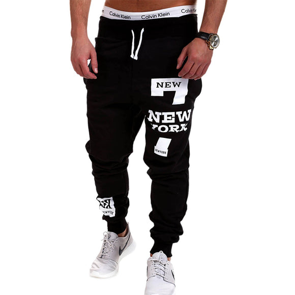 QINGYU Mens Joggers 2017 Brand Male Trousers Men Pants Casual  Pants Sweatpants Jogger Black XXXL KDBB