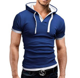 Brand 2017 Mens Polo Shirt Short-Sleeve Solid Poloshirt Men Polo Homme Slim Mens Clothing Camisas Hooded Camisa Polo Shirt XXXL