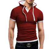 Brand 2017 Mens Polo Shirt Short-Sleeve Solid Poloshirt Men Polo Homme Slim Mens Clothing Camisas Hooded Camisa Polo Shirt XXXL