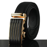 Men's Belt Automatic buckle Leather width 3.5CM Length 110/120 / 130CM Designer high quality Fashion brand black blue strap male