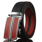 Men's Belt Automatic buckle Leather width 3.5CM Length 110/120 / 130CM Designer high quality Fashion brand black blue strap male