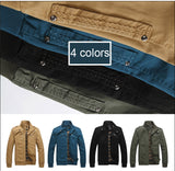 LOMAIYI NEW Men's Casual Army Autumn Jacket Men Pure Cotton Slim Coat Spring Jean Blue Military Style Jackets With Zipper,BM096