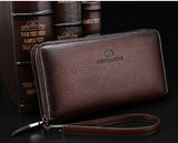 2016 Luxury Male Leather Purse Men's Clutch Wallets Handy Bags Business Carteras Mujer Wallets Men Black Brown Dollar Price