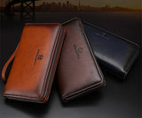 2016 Luxury Male Leather Purse Men's Clutch Wallets Handy Bags Business Carteras Mujer Wallets Men Black Brown Dollar Price