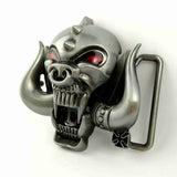 3D Motorhead Longhorns Music Cool Big Belt Buckles Metal For Men Jeans Rock Punk Fivelas De Cinto De Metal Male Hip Belts 130 cm