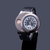 2 In 1 Rechargeable USB Watch Lighter Electronic Cigarette Lighter USB Charge Flameless Cigar Wrist Watches Lighter for Man-GADGETS-FOREVER KRN