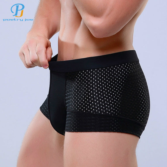 Breathable Mesh Silk Men's Boxer Four Corner Underwear Wholesale New 2016 Underwear Men Cotton Mens Bodysuit Underwear-BOXER-FOREVER KRN